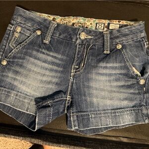 Miss Me Blue Jean Shorts